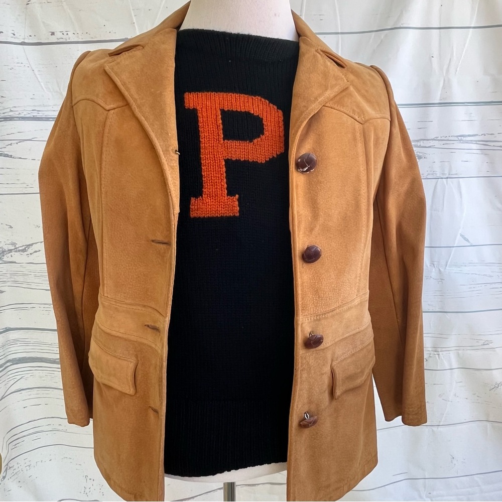 Scott brothers inc leather jacket size 14 vintage